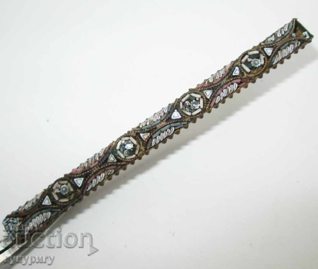 Delivery of Anchor brooch and frame Venetian mosaic glass for repair Delivery of Anchor brooch and frame Venetian mosaic glass for repair