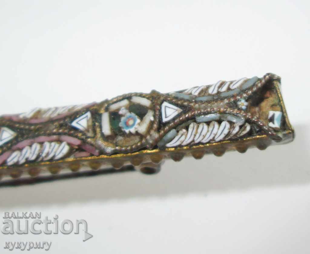 Anchor brooch and frame Venetian mosaic glass for repair - 5 Anchor brooch and frame Venetian mosaic glass for repair - 5