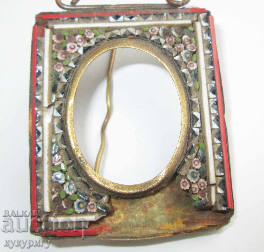 Anchor brooch and frame Venetian mosaic glass for repair - 7 Anchor brooch and frame Venetian mosaic glass for repair - 7
