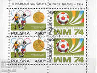 1974. Poland. Football World Cup - FIFA. Block.