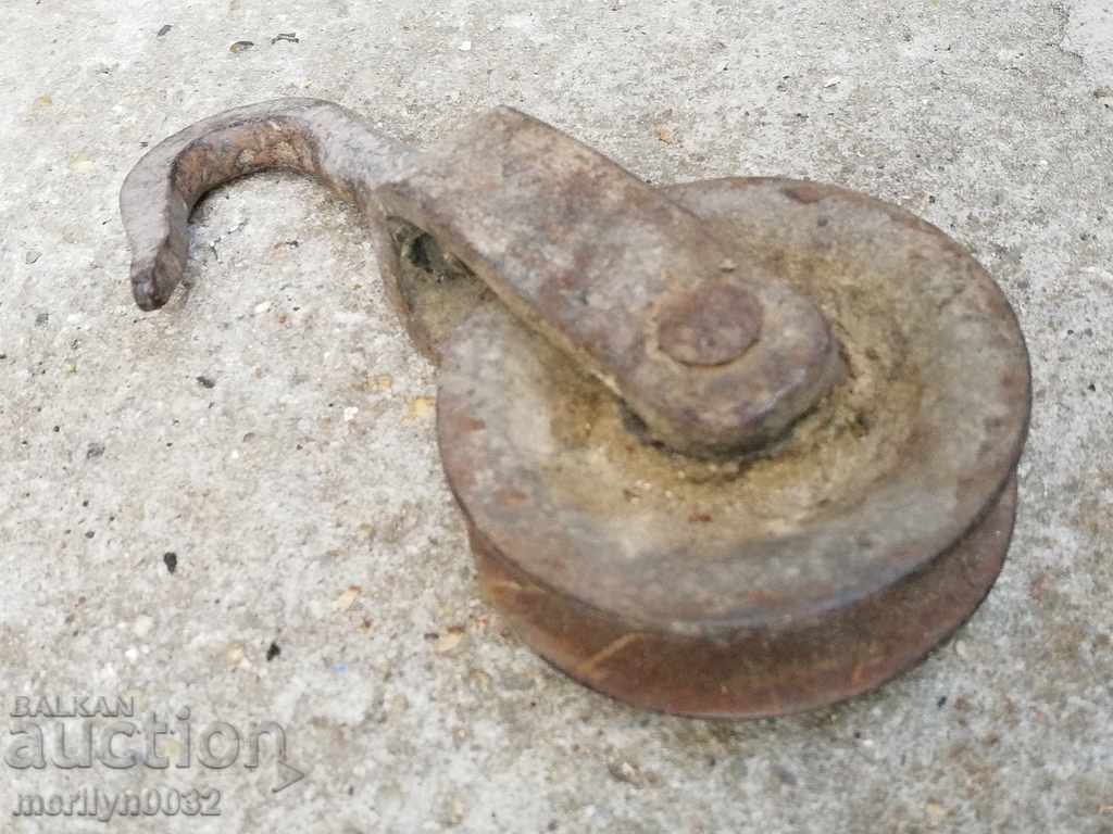 Pulley for weights roll polyspast hook hook - 5 Pulley for weights roll polyspast hook hook - 5