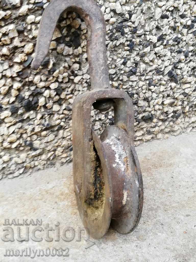 Pulley for weights roll polyspast hook hook - 6 Pulley for weights roll polyspast hook hook - 6
