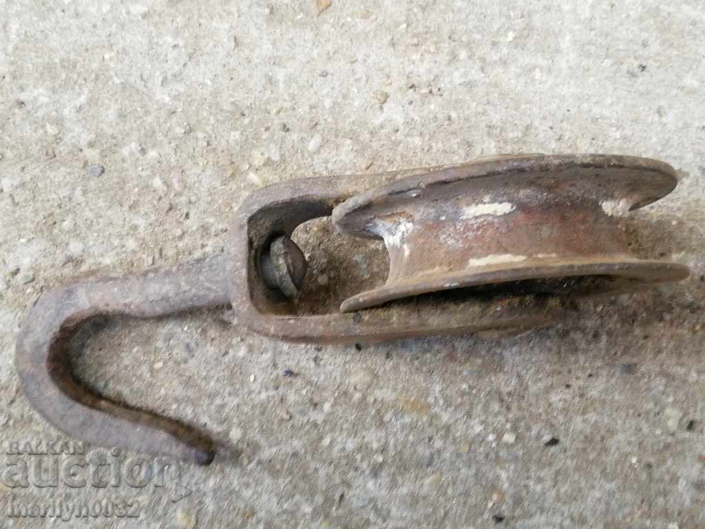 Pulley for weights roll polyspast hook hook - 7 Pulley for weights roll polyspast hook hook - 7