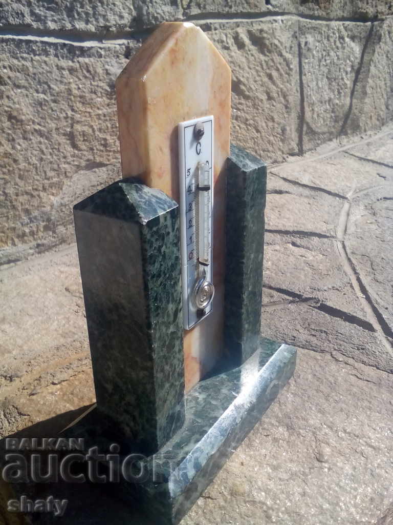Old Marble Thermometer - 5