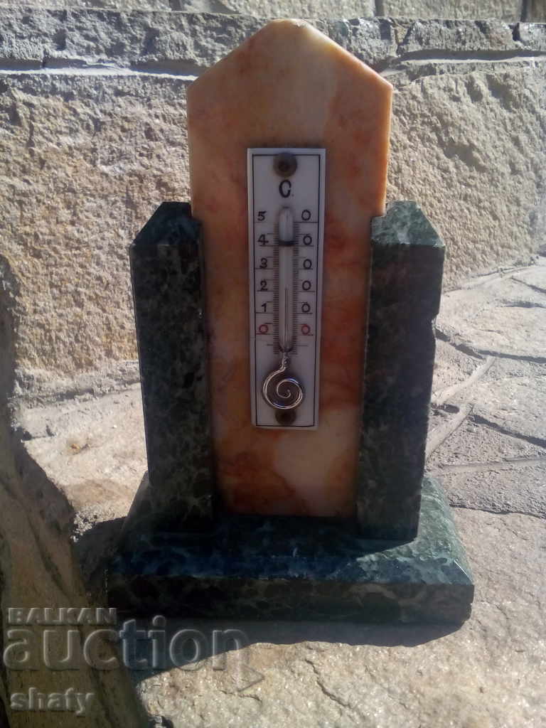 Old Marble Thermometer