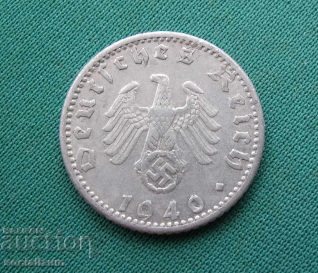 Γερμανία III Ράιχ 50 Pfeif 1940 D Σπάνια με τιμή € 14.32 | 28.01 BGN