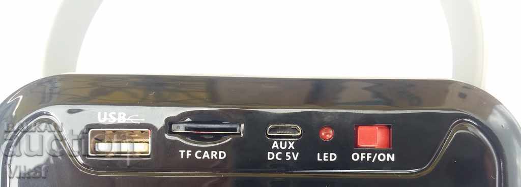 Retro Mini Coloană KA 01 BT - Putere 5 W + FM + BT + MP3 - 5