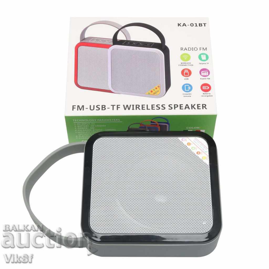 Retro Mini Coloană KA 01 BT - Putere 5 W + FM + BT + MP3 - 7