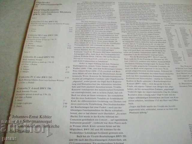 ETERNA 8 26 352 Bach - Johannes-Ernst Köhler -Orgelwerke 21 cu preț 12.00 BGN | € 6.14 ETERNA 8 26 352 Bach - Johannes-Ernst Köhler -Orgelwerke 21 cu preț 12.00 BGN | € 6.14