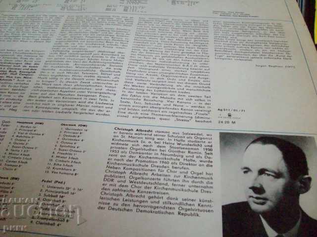 ETERNA - Bach *, Johann Sebastian Bach - 20LP - 5 ETERNA - Bach *, Johann Sebastian Bach - 20LP - 5