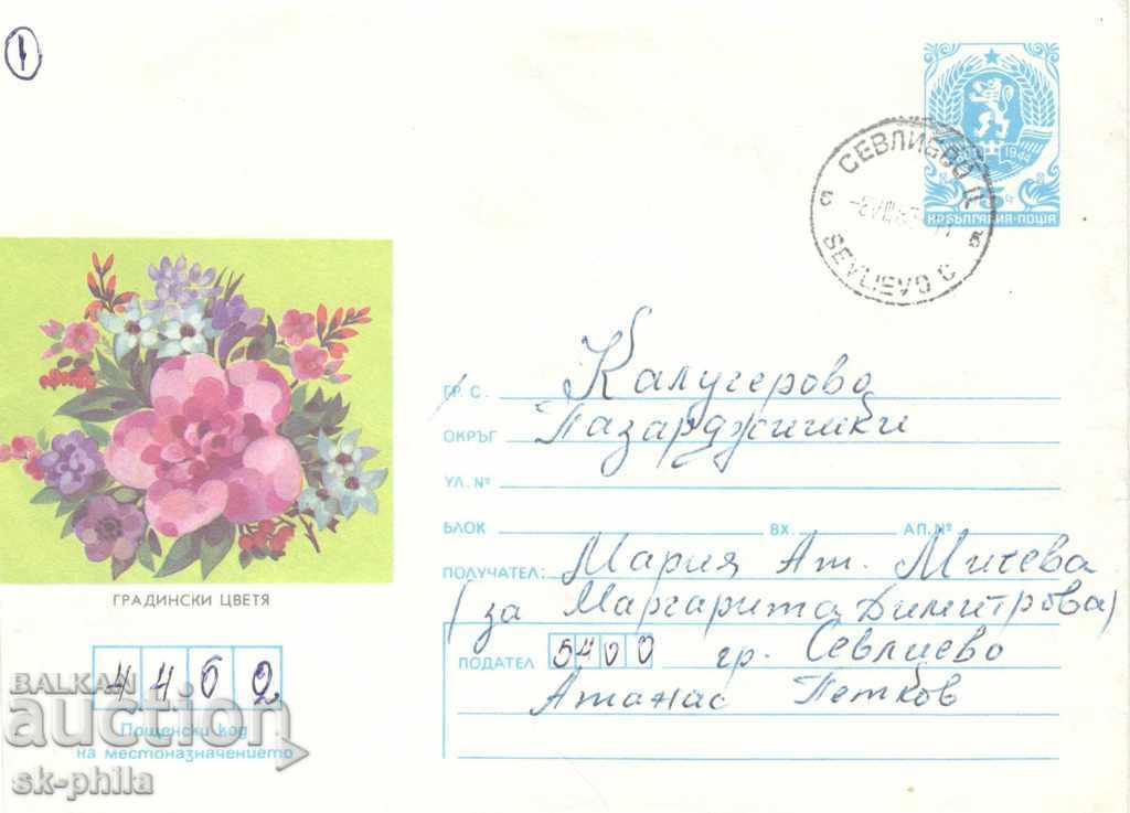 Postal Envelope - Garden Flowers 2