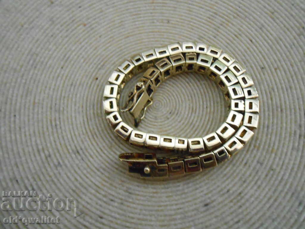 ATTRACTIVE SILVER GRAY with multicolored gilded stones with price 397.00 BGN | € 202.98