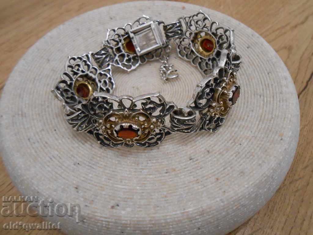 Auction GORGEOUS jewelry BRACELET, Silver Garnet Auction GORGEOUS jewelry BRACELET, Silver Garnet