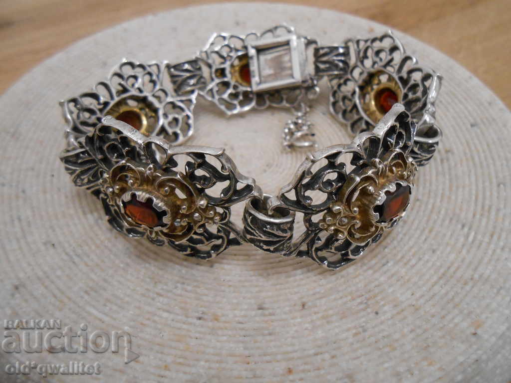 GORGEOUS jewelry BRACELET, Silver Garnet - 5 GORGEOUS jewelry BRACELET, Silver Garnet - 5