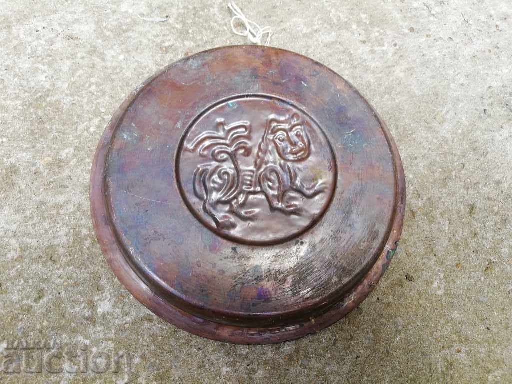 Old copper sakan for wall baker, pan, plate, tass with price 45.00 BGN | € 23.01
