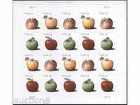 Чисти  марки в малък лист Ябълки  2012 от САЩ