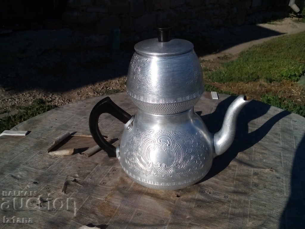 Old aluminum teapot with price 35.00 BGN | € 17.90 Old aluminum teapot with price 35.00 BGN | € 17.90