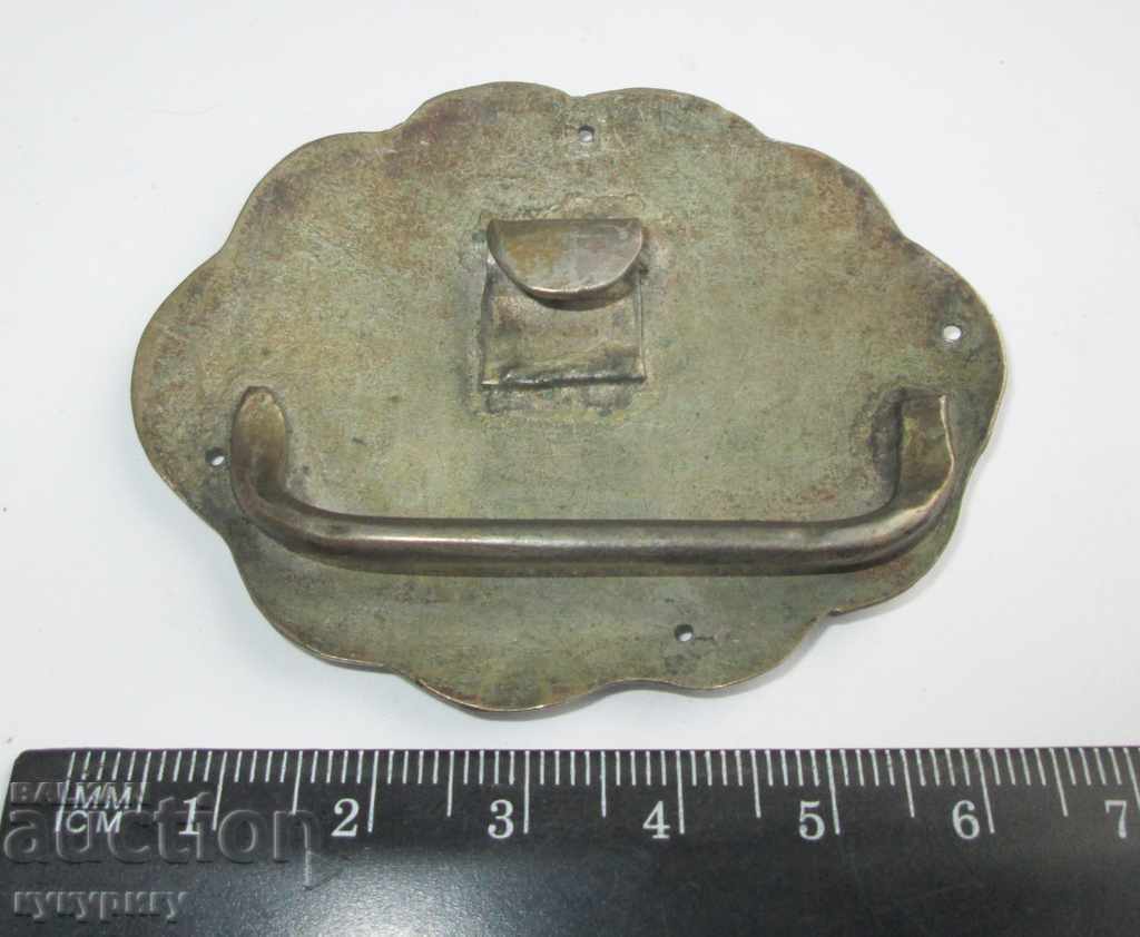 Ancient Renaissance buckle of silver chopped ethnography - 5