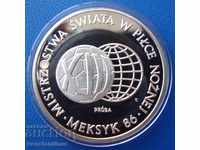 Poland SAMPLE 1000 Zloty 1986 Rare Silver UNC PROOF