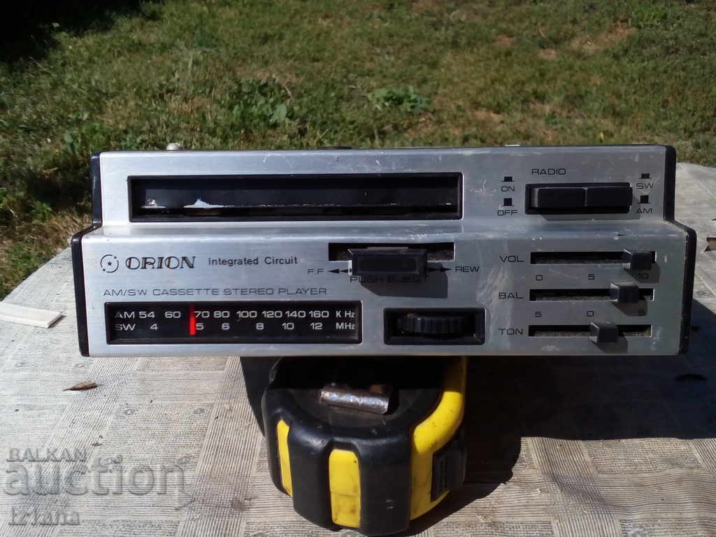 Παλιό ραδιόφωνο αυτοκινήτου, ραδιοφωνική κασέτα ORION με τιμή 50.00 BGN | € 25.56 Παλιό ραδιόφωνο αυτοκινήτου, ραδιοφωνική κασέτα ORION με τιμή 50.00 BGN | € 25.56