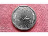 2 франка 1995 г. Франция - ЮБИЛЕЙНА, РЯДКА