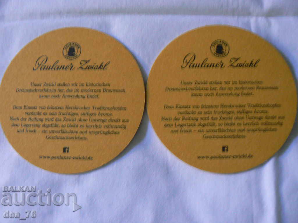 Auction  Beer pads from Germany - Paulainer