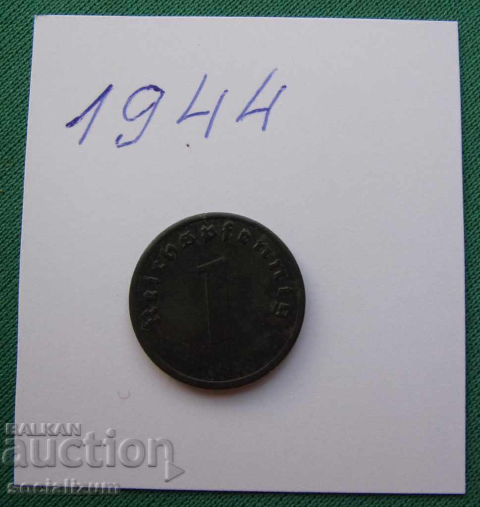 Παράδοση Γερμανία III Ράιχ 1 Pfennig 1944 UNC