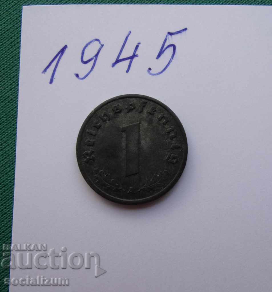 Παράδοση Γερμανία III Ράιχ 1 Pfennig 1945 UNC
