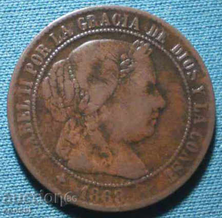 Spania 2½ Tsentimo 1868 RR Rare Monede cu preț € 7.67 | 15.00 BGN