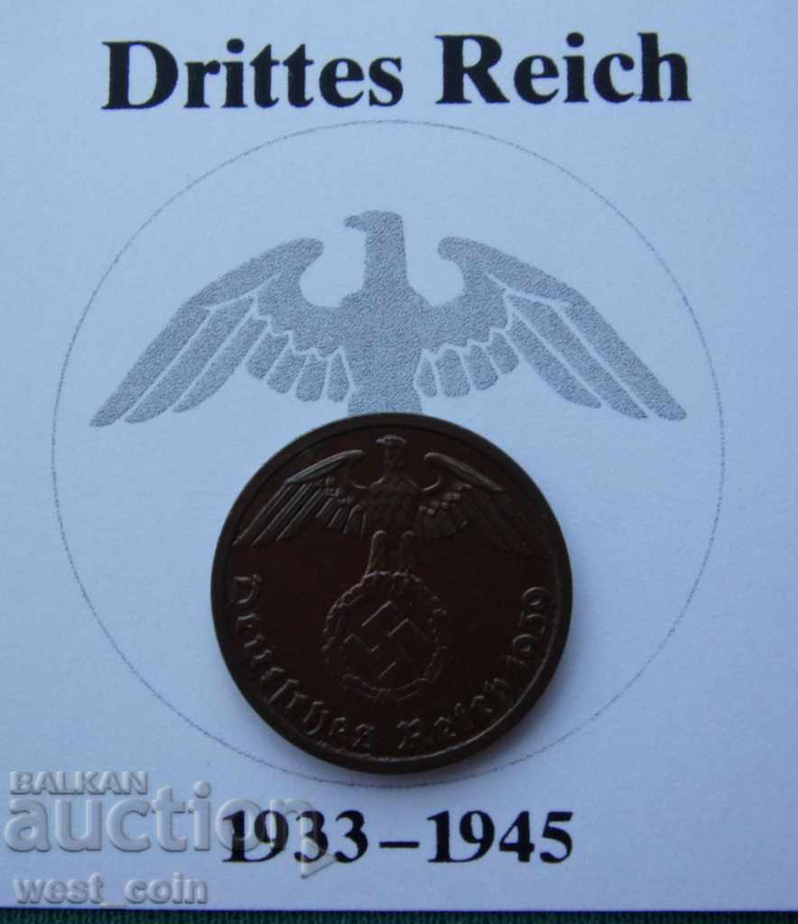 Germany III Reich 1 Pennig 1939 UNC