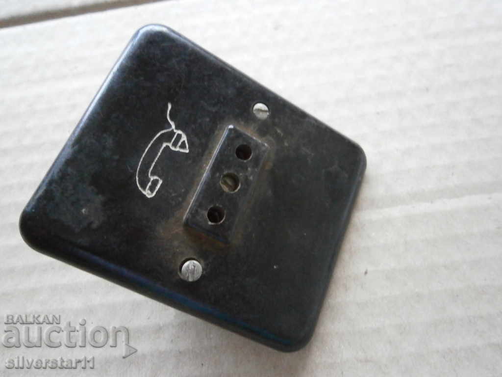 old bakelite phone contact - 5 old bakelite phone contact - 5