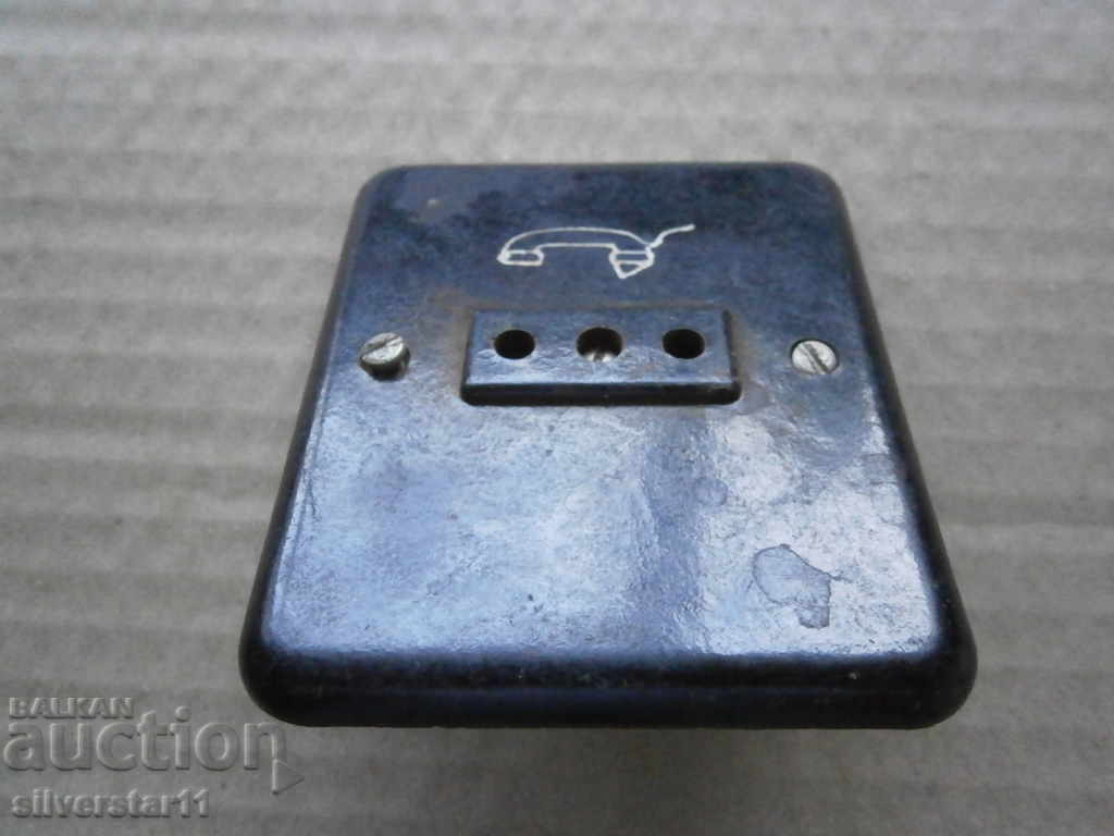 old bakelite phone contact - 6 old bakelite phone contact - 6