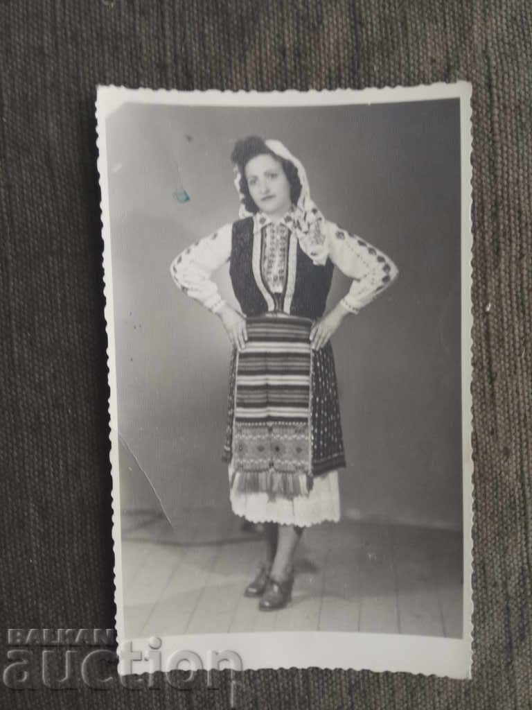 Woman in Bulgarian costume