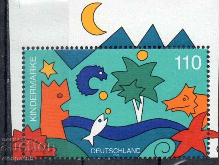 1998. Germany. Children's Stamps + Block. with price 2.30 BGN | € 1.18 1998. Germany. Children's Stamps + Block. with price 2.30 BGN | € 1.18