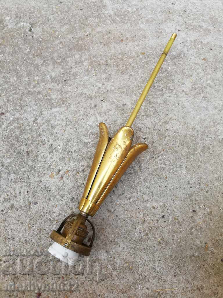 Стара лампа бронз фасунга полилей фенер 20-те години