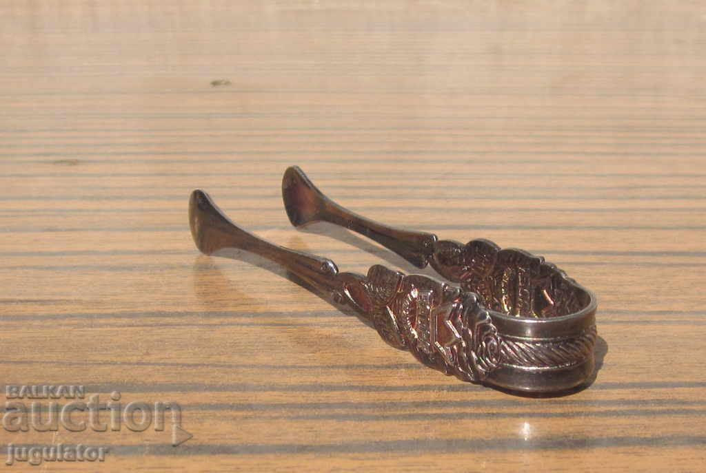an ancient German silver silver pinch for ice sugar - 5