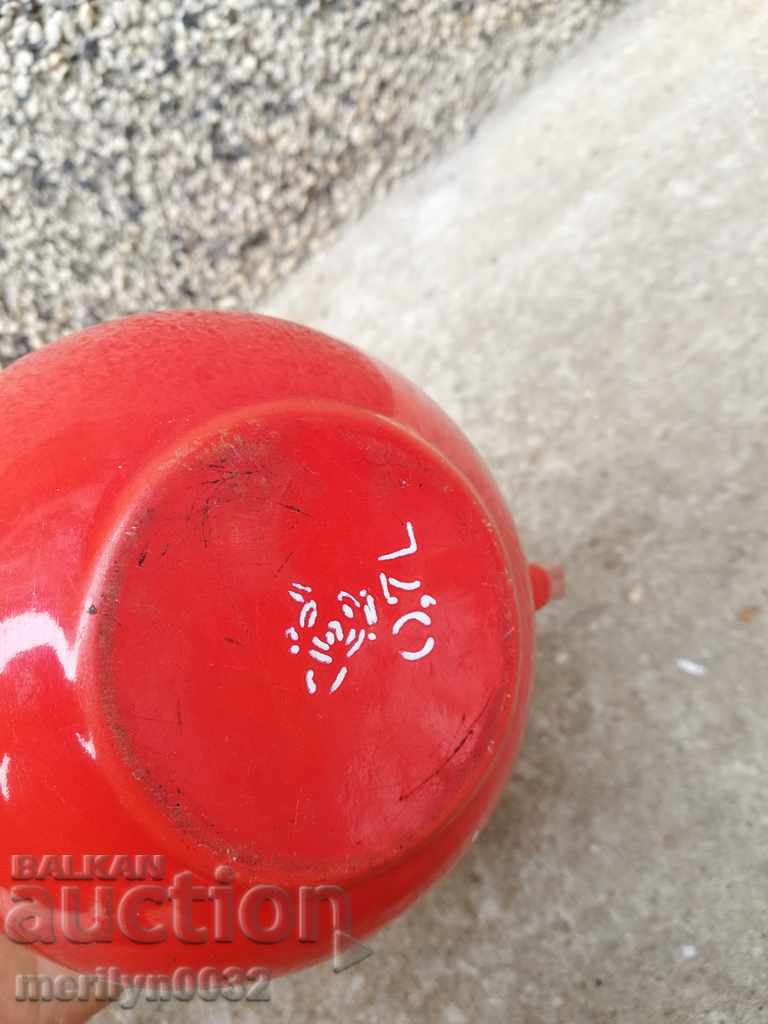 Delivery of Old enameled teapot, coffee maker, kettle Delivery of Old enameled teapot, coffee maker, kettle