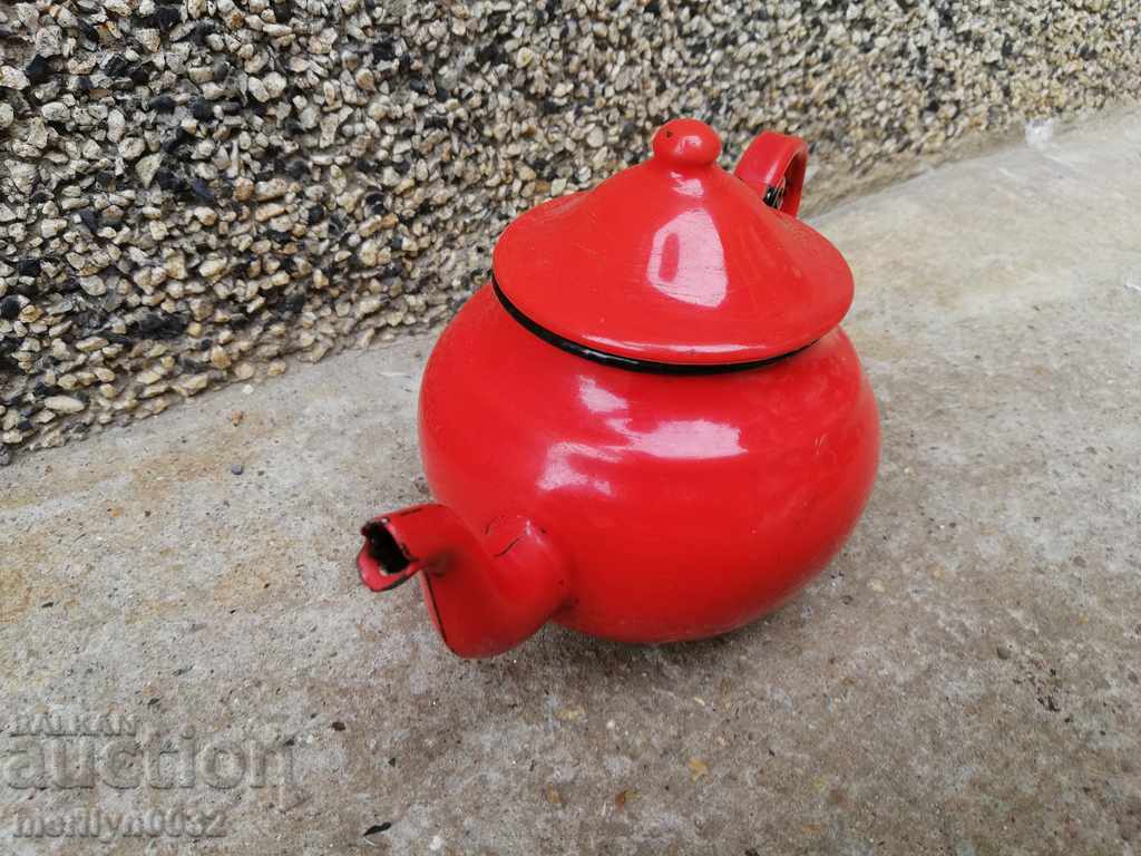 Old enameled teapot, coffee maker, kettle - 6 Old enameled teapot, coffee maker, kettle - 6