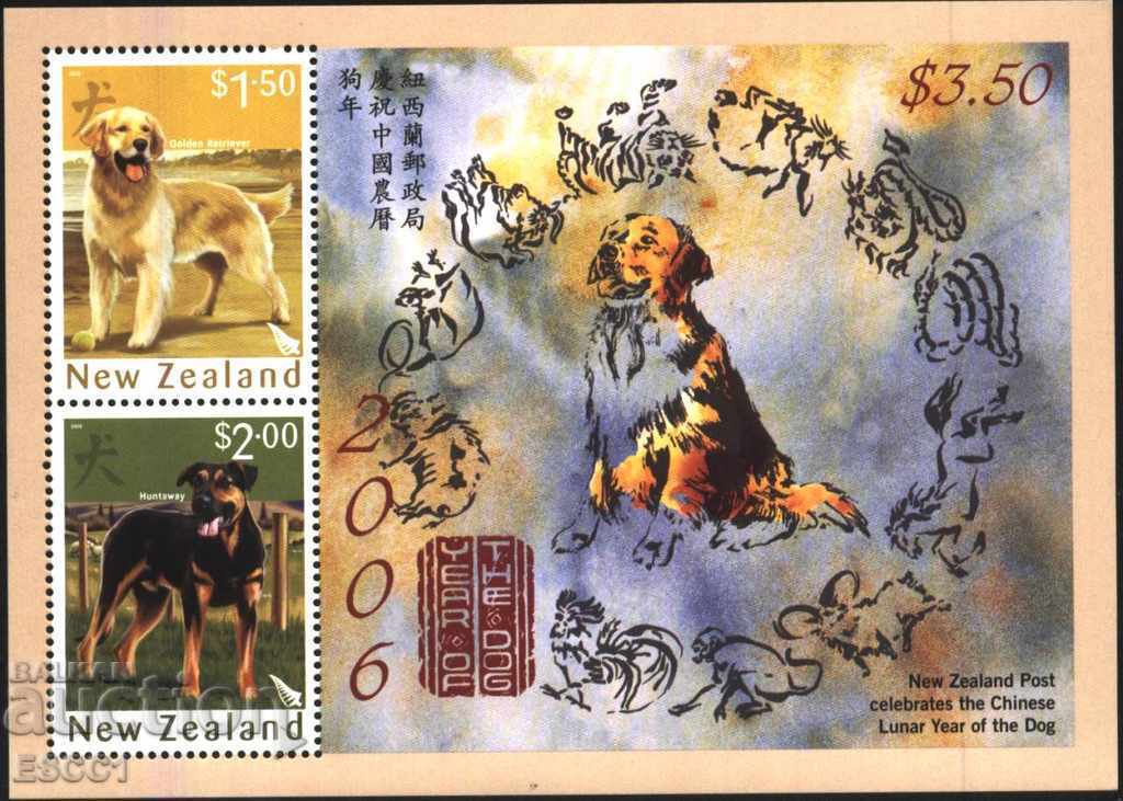 Чист блок Година на Кучето  2006  от Нова Зеландия