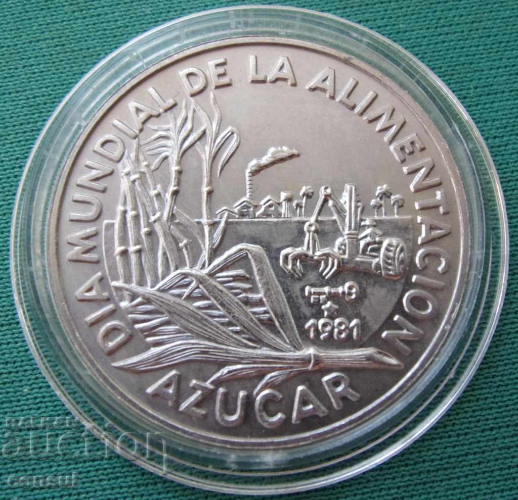 Cuba 1 Peso 1981 UNC Rare