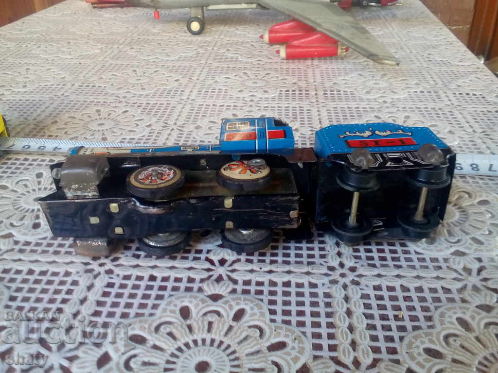 Old train. Lamarine mech. toy. - 5 Old train. Lamarine mech. toy. - 5