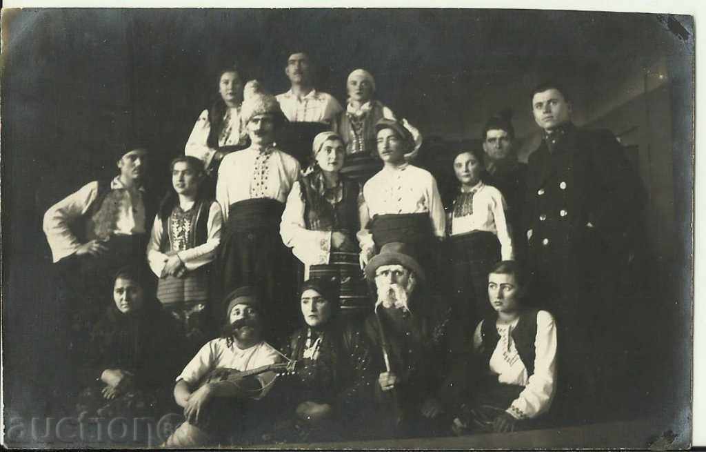 Old photo with costumes