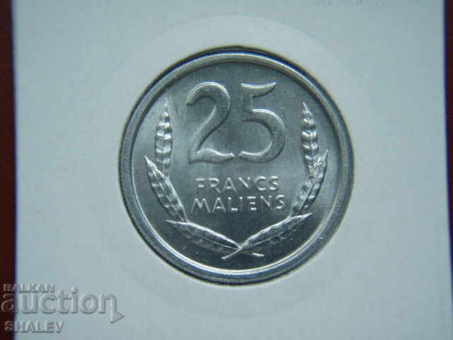 25 Francs 1961 Mali (RARE!!!) - Unc with price 23.99 BGN | € 12.27