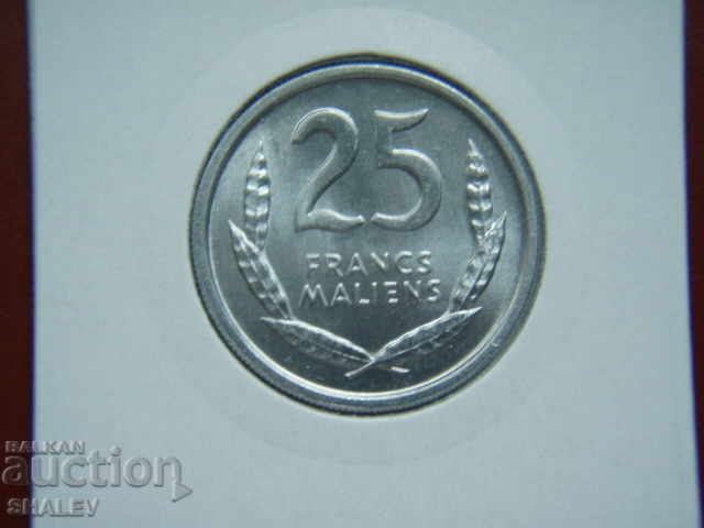 25 Francs 1961 Mali (RARE!!!) - Unc