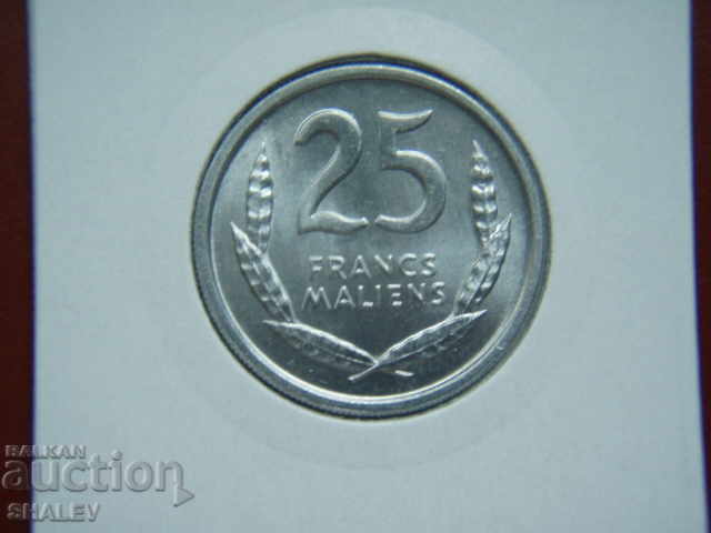 25 Franci 1961 Mali (RARE!!!) - Unc