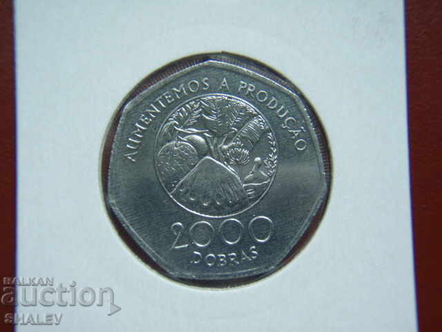 2000 Dobras 1997 St. Tome & Principe - Unc with price € 8.19 | 16.02 BGN