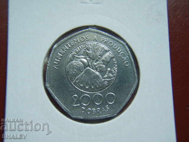 Delivery of 2000 Dobras 1997 St. Tome & Principe - Unc