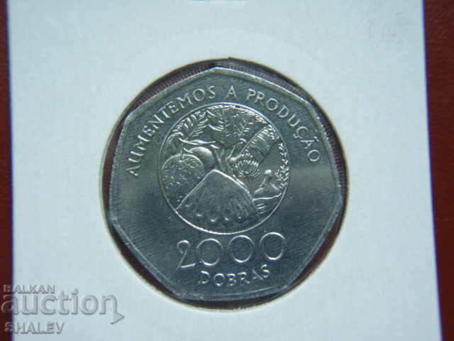 2000 Dobras 1997 St. Tome & Principe - Unc