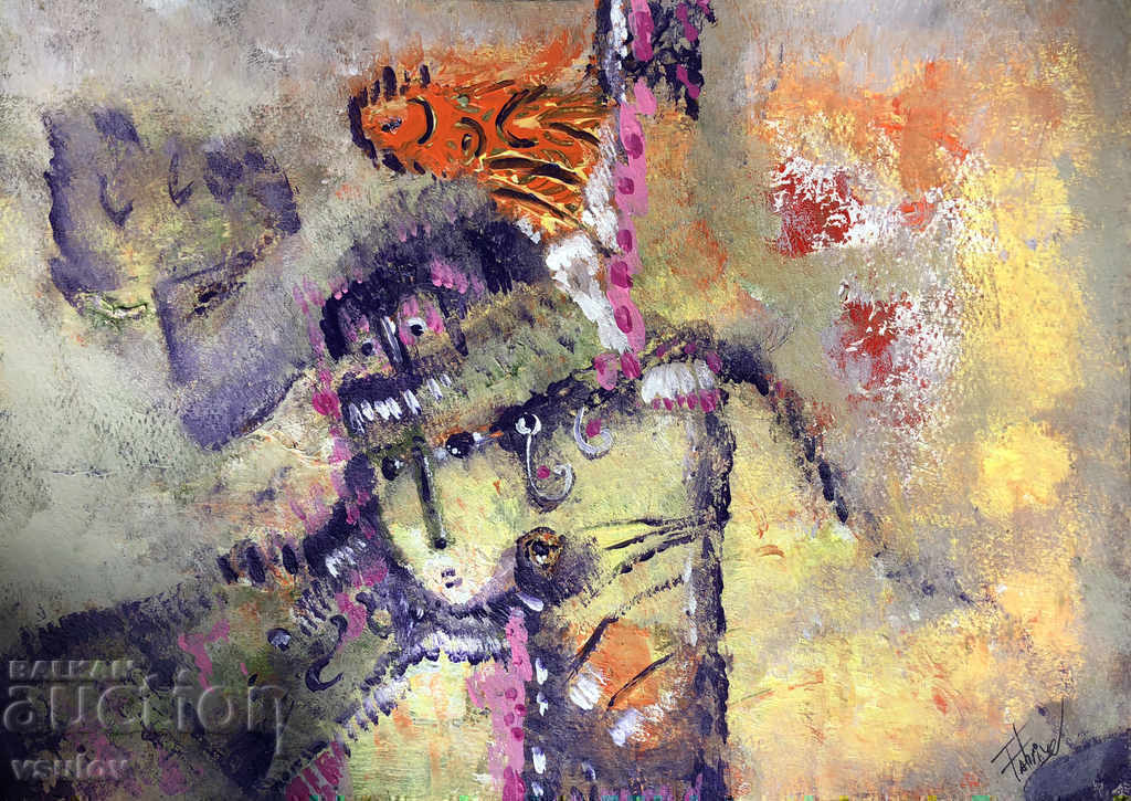 THINK - acrylic painting THINK - acrylic painting