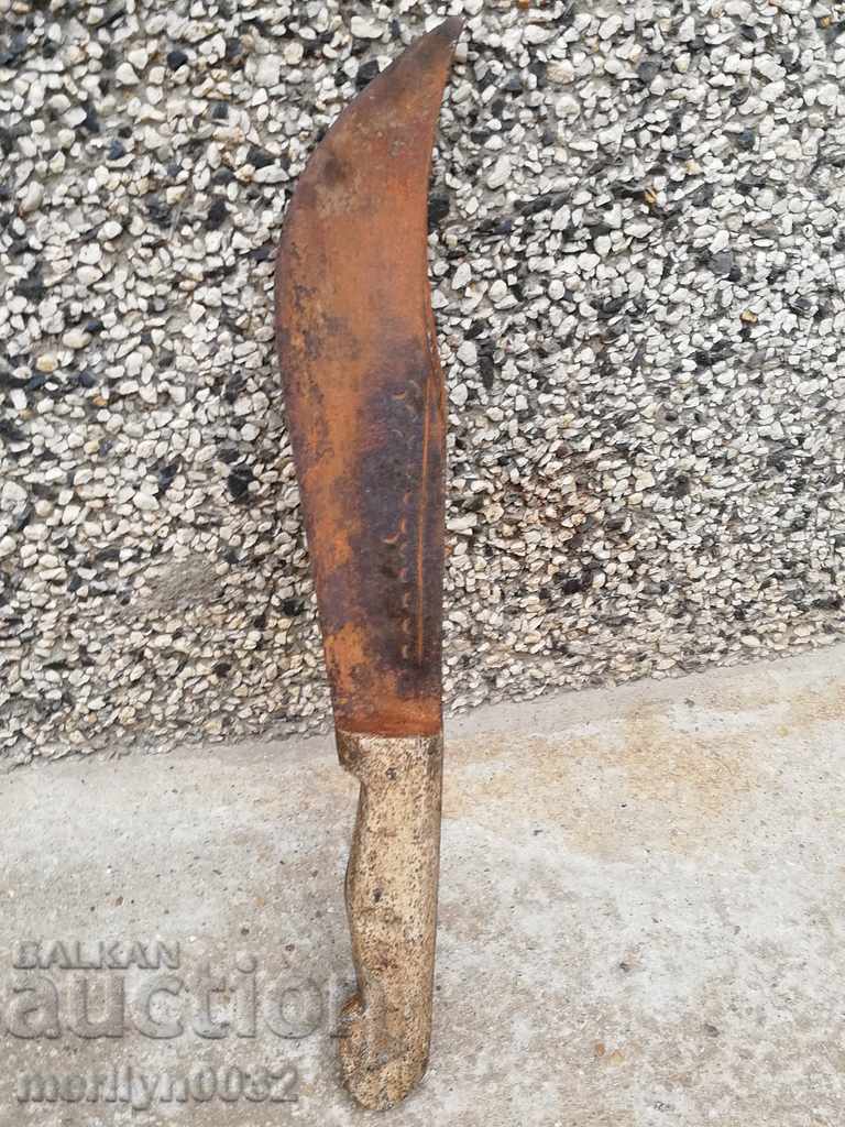 Old butcher knife without kana kama kulak - 6 Old butcher knife without kana kama kulak - 6